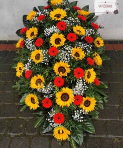 Wiązanka duża z naturalnych kwiatów na pogrzeb