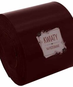 Szarfa satynowa Bordo na pogrzeb