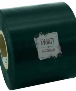 Szarfa satynowa Butelkowa Zieleń na pogrzeb