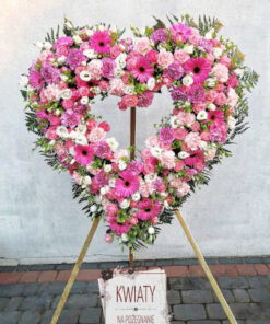 wieniec pogrzebowy rzymski - serce