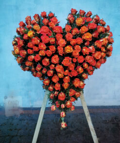 Wieniec Pogrzebowy w kształcie serca