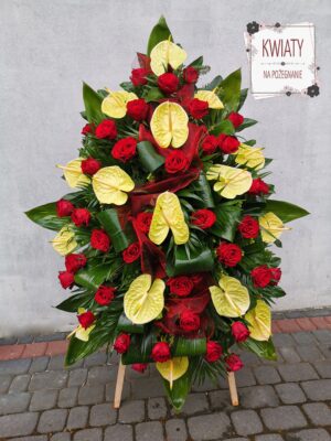 wieniec pogrzebowy łezka