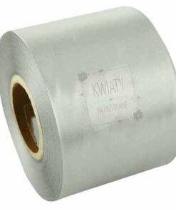 Szarfa Satynowa Srebrna (czarne napisy)